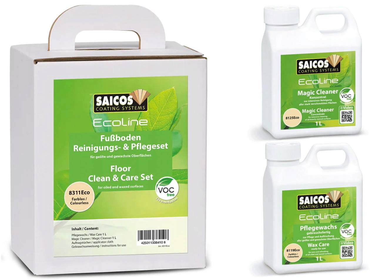 

Saicos Floor Clean Set Magic Cleaner Wax Care