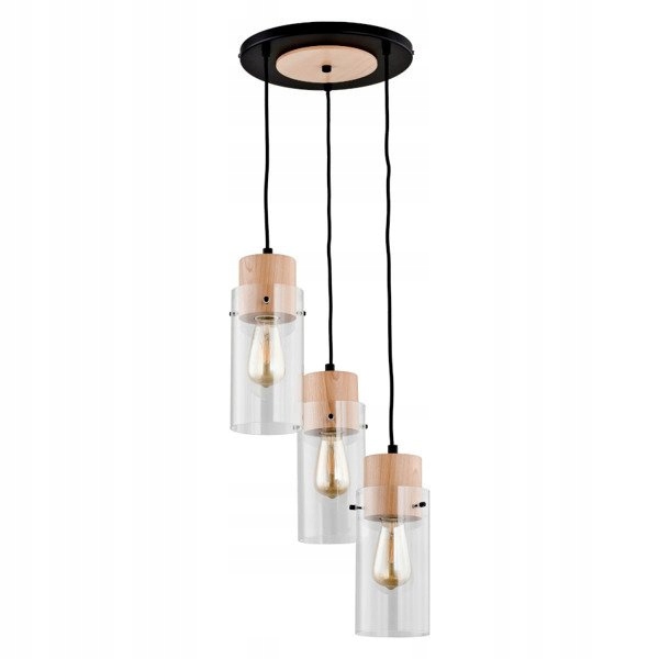 Schodisková stropná lampa Tantum Drevená, industriálne osvetlenie nad stôl