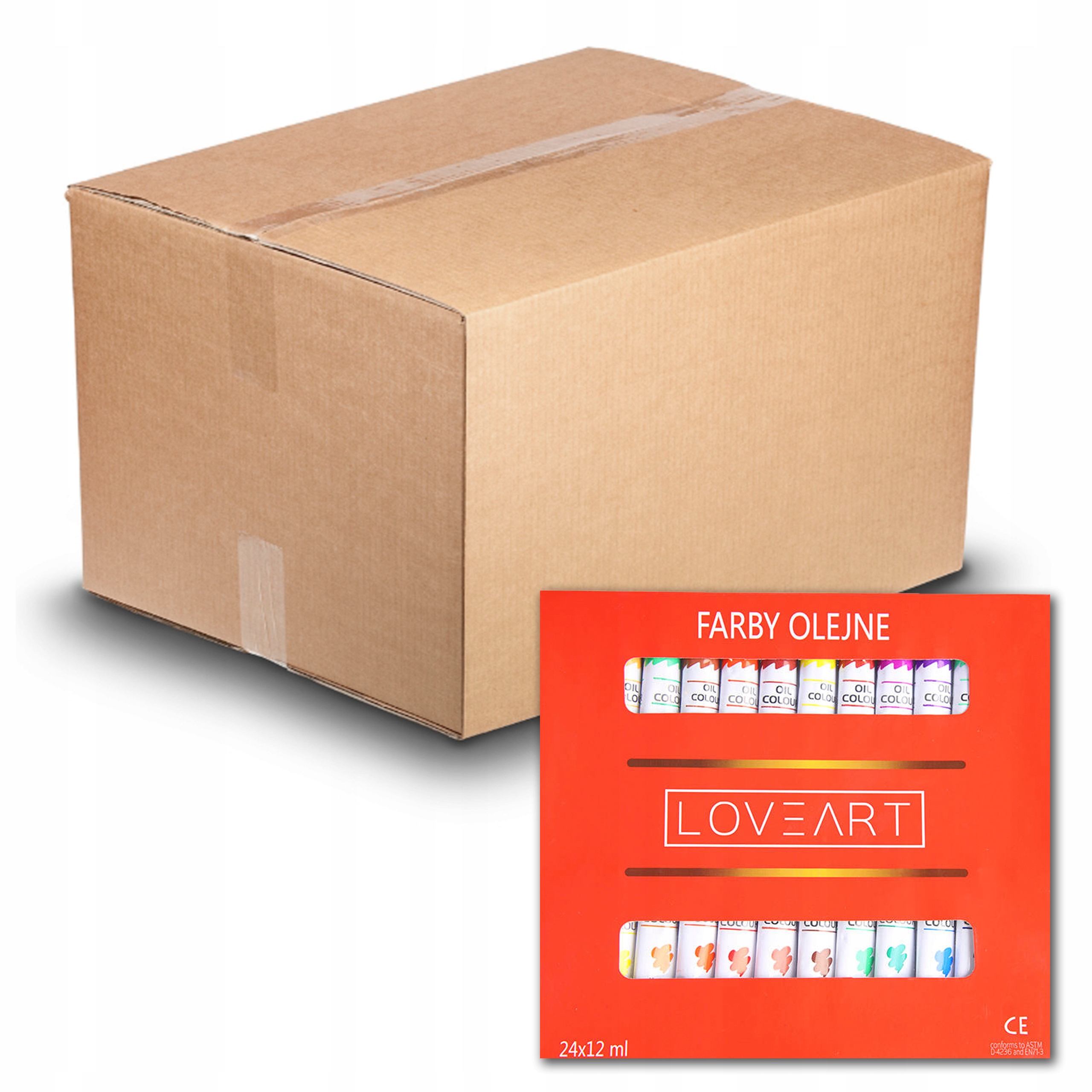 Olejové barvy Loveart 24x12 ml Sada olejových barev Velkoobchod 24 kusů