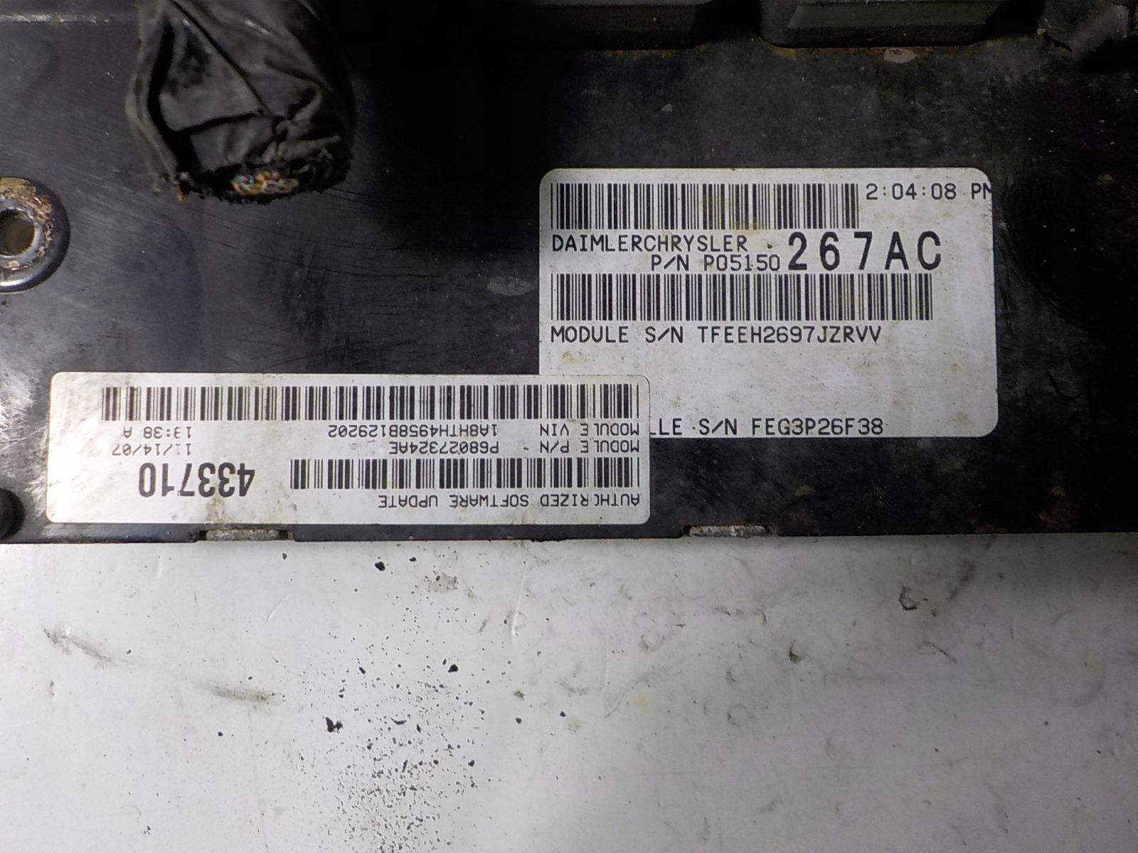 CHRYSLER VOYAGER V computer control unit P05150267AC