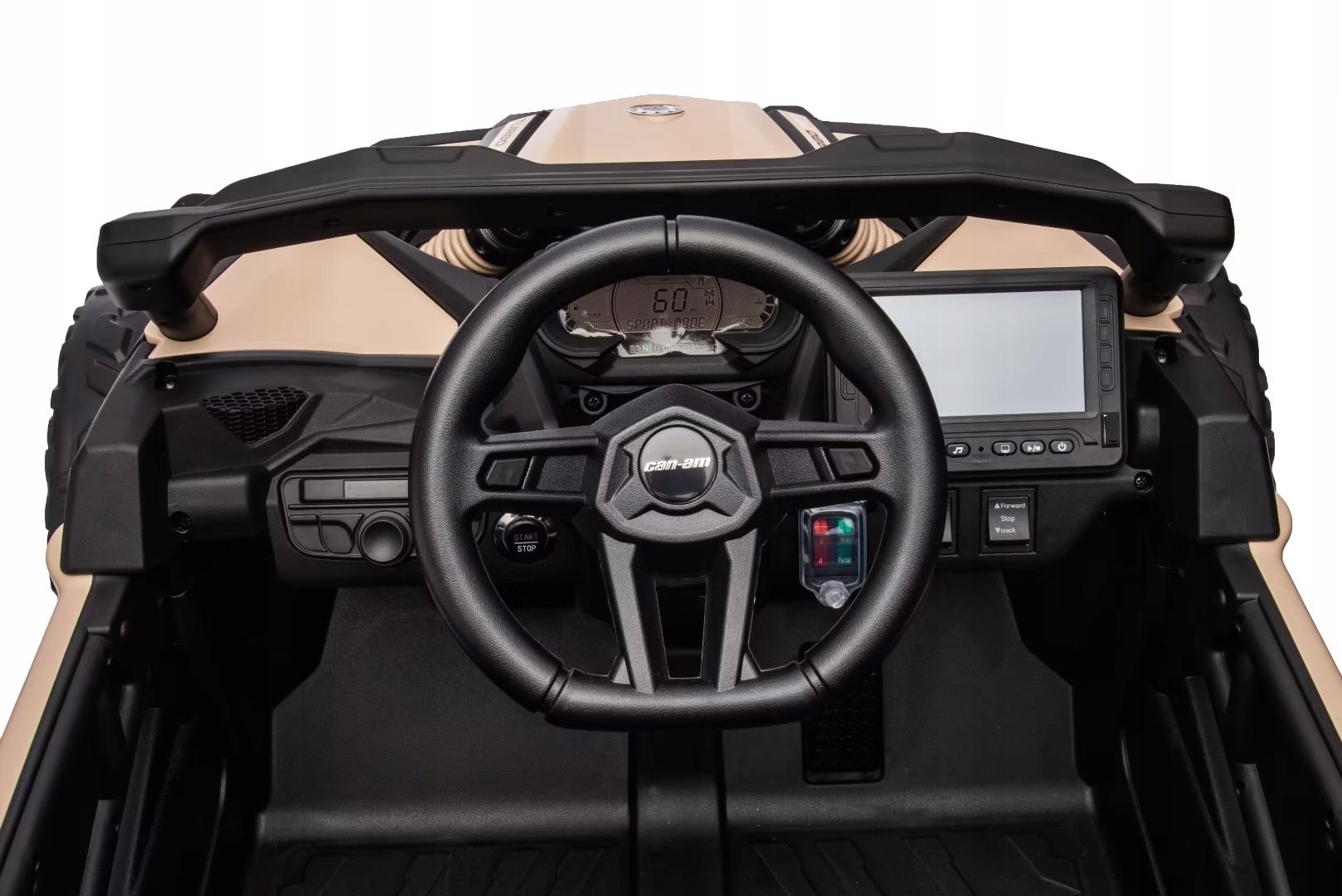Auto na akumulator pilot skóra EVA 4x4 180W MAVERIK CAN-AN złoty PRAWKO