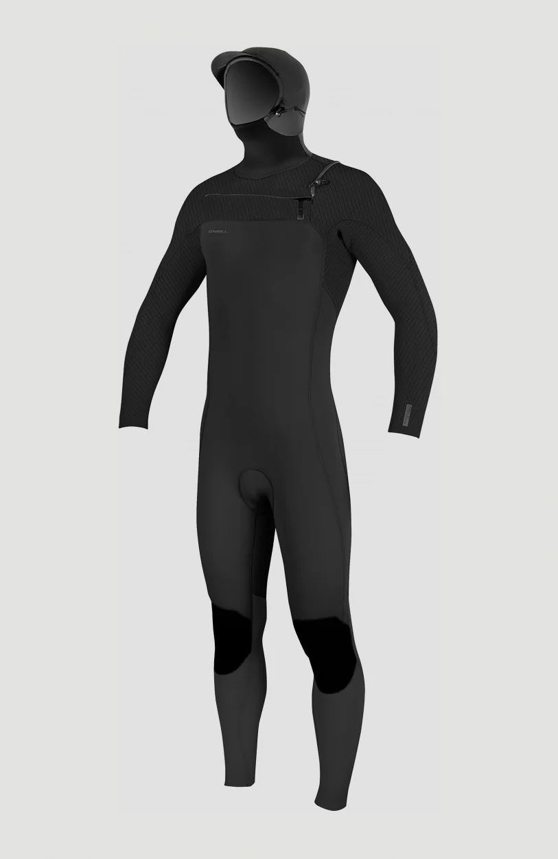 Pánská pěna ONeill Hyperfreak Plus 4/3+ Chest Zip Hood 5346 Black/Black XL