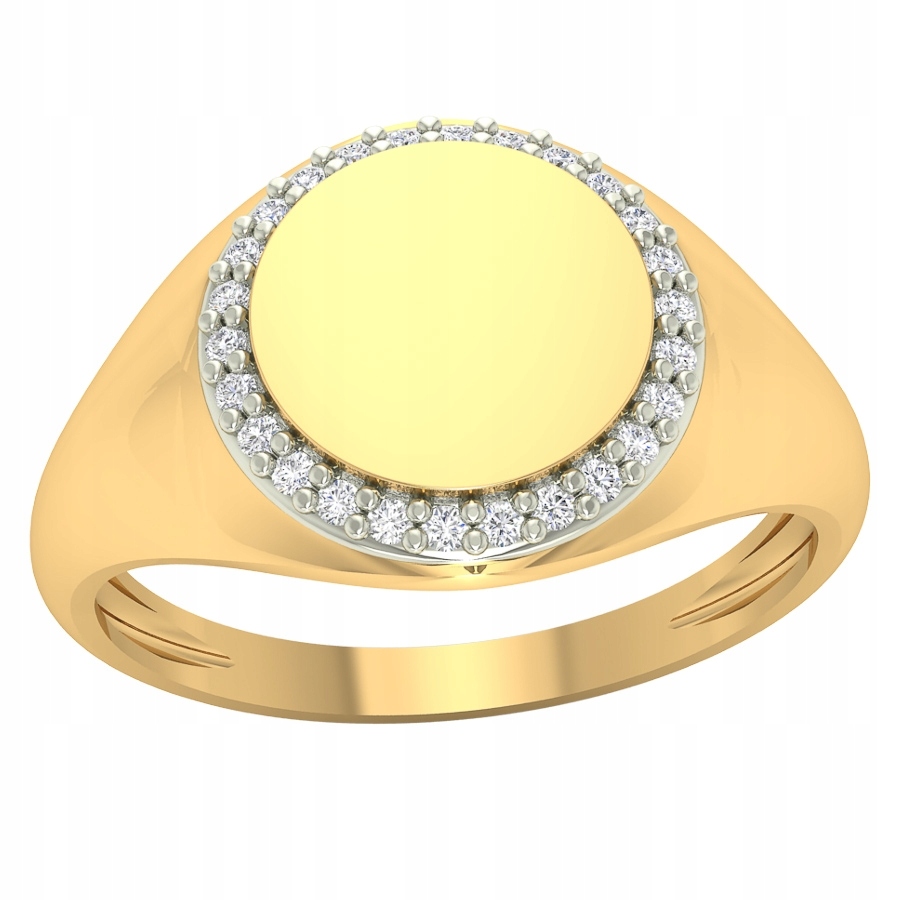 Zlatý Prstýnek Kulatý Zlato Ryzosti 585 Zirkony