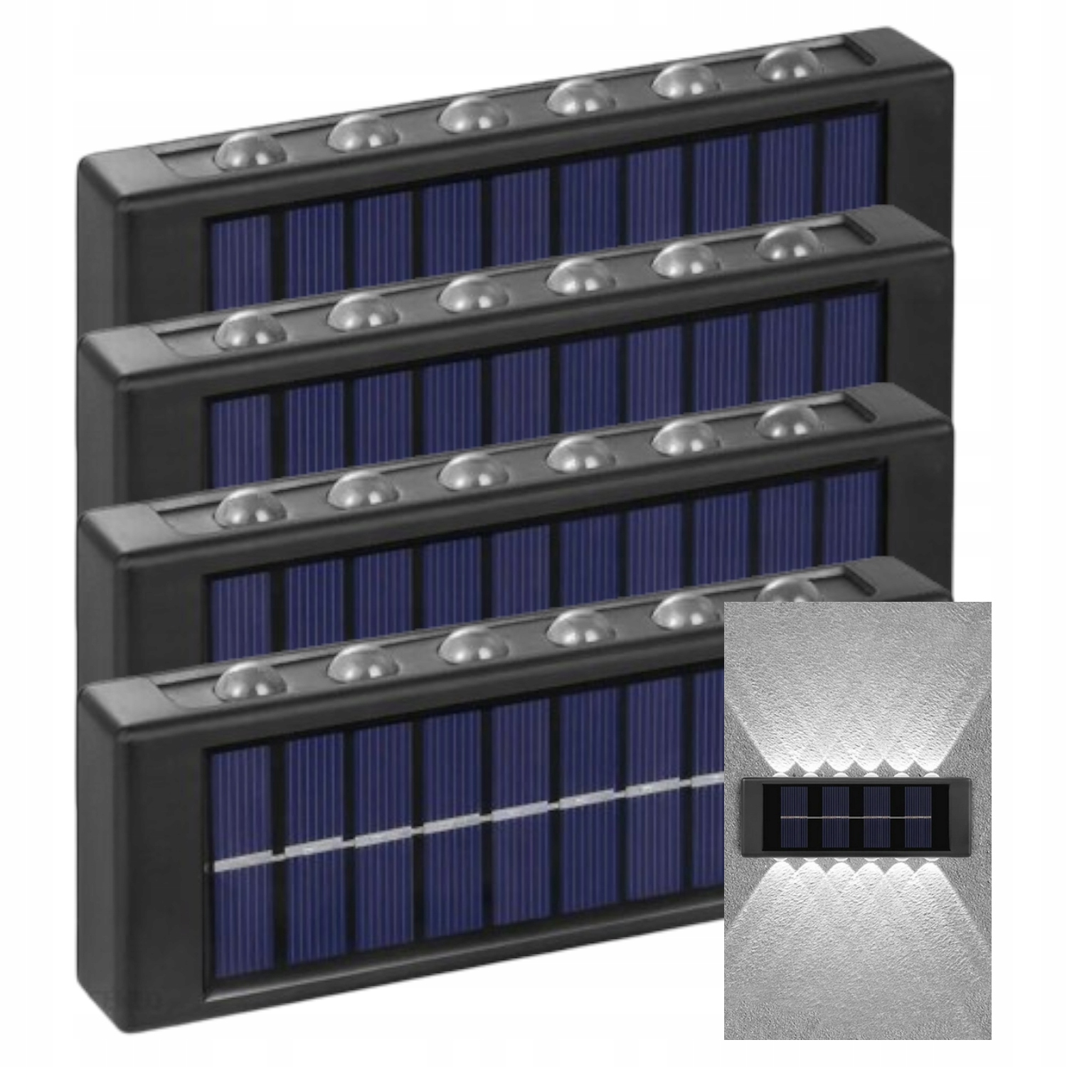 4x Solární lampa Solární Led venkovní zahradní dekorativní lampa