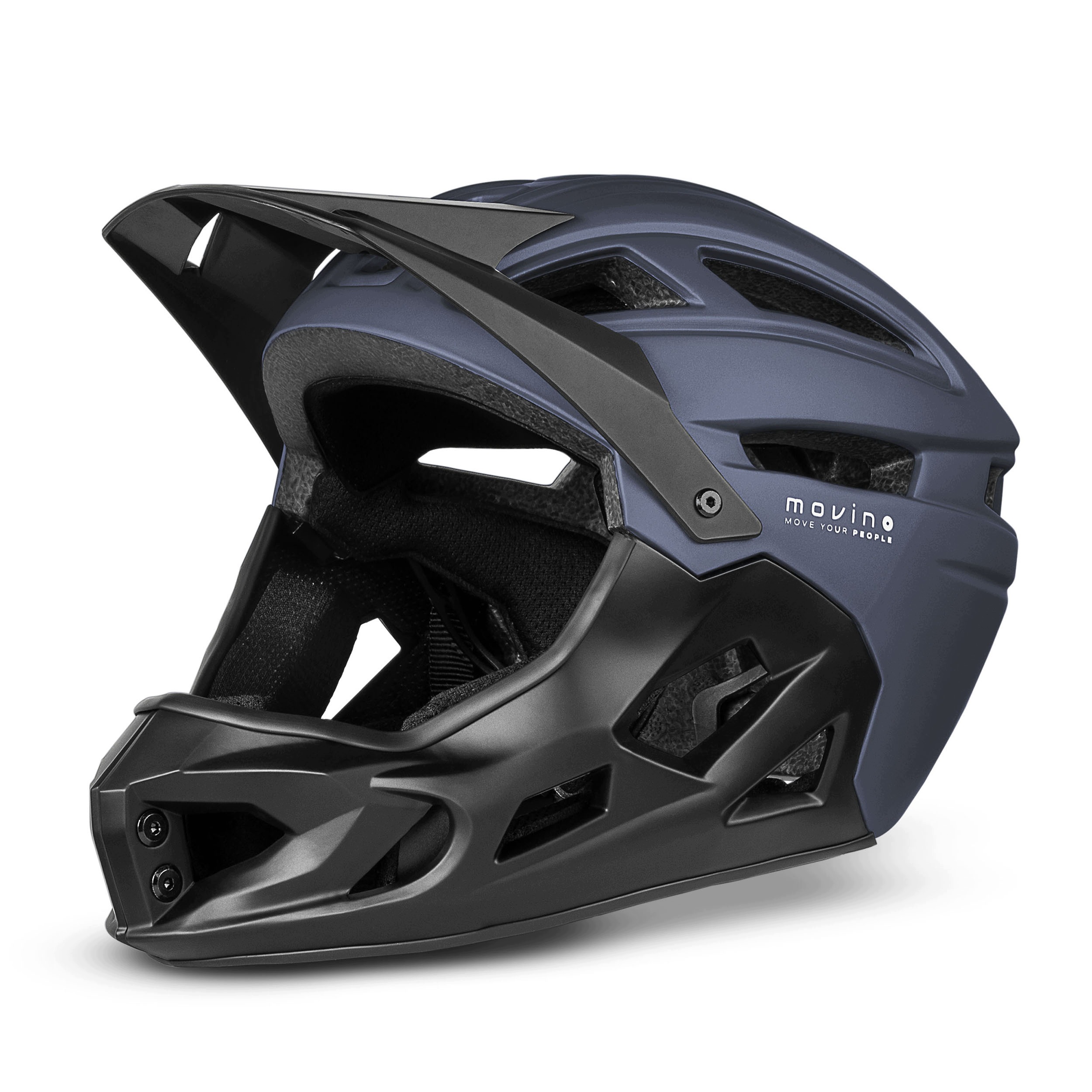 Kask Full Face Movino Edge 418g Mtb Hulajnoga Rolki 51-54cm In-mold