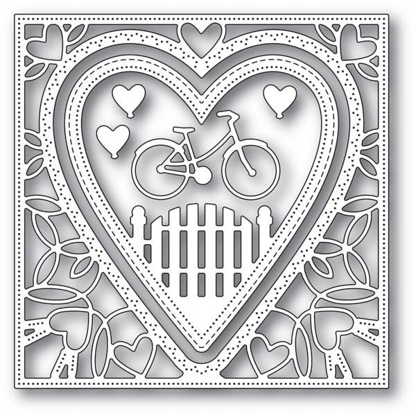 Memory Box kostka – Neighborhood Heart Frame (94102)