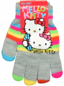 Rękawiczki dziecięce Hello Kitty szare