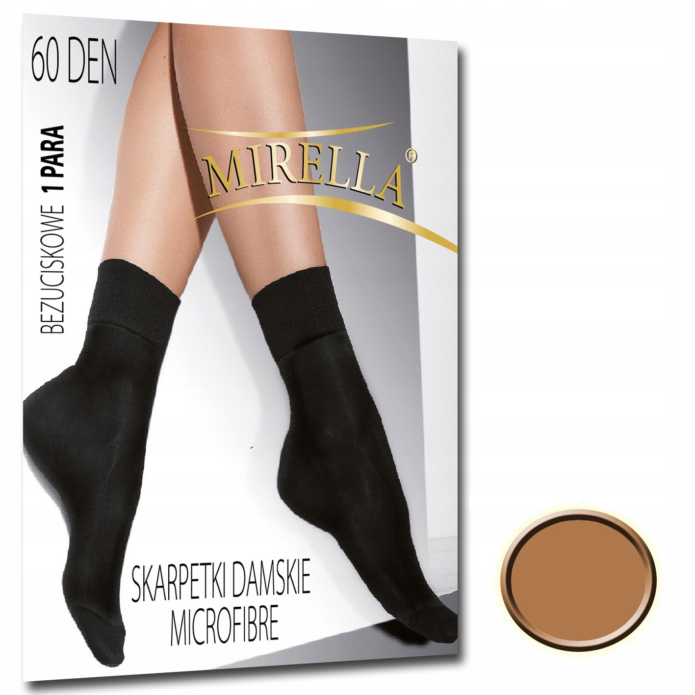 

Mirella Skarpetki damskie microfibra 60 den Beige