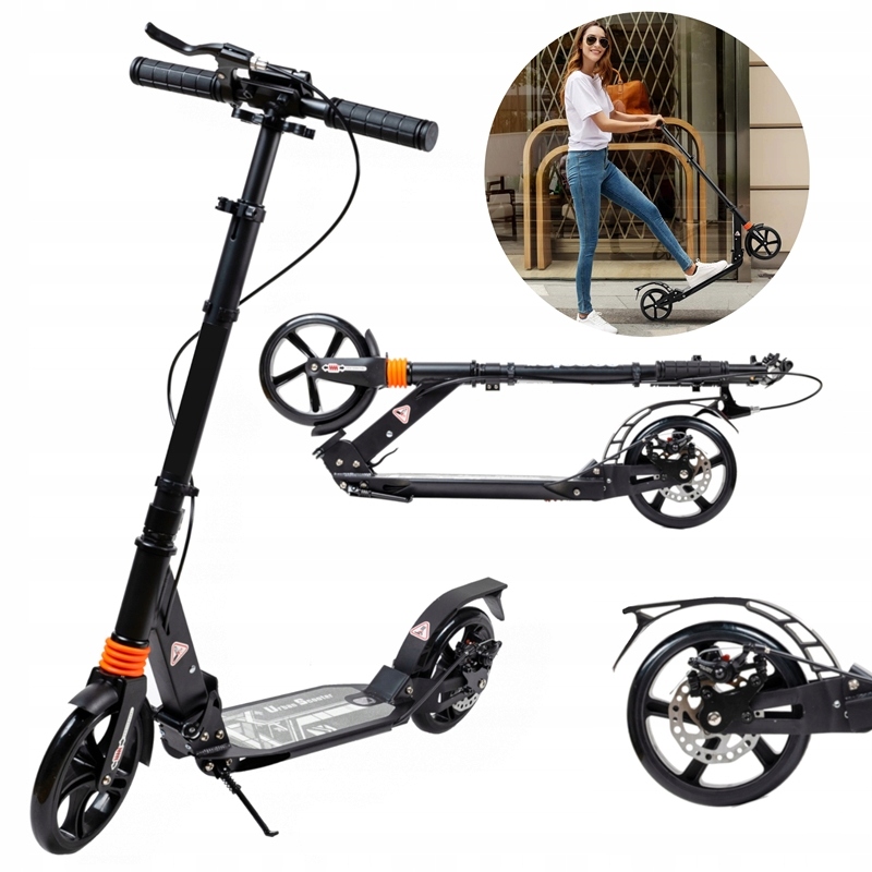 

Składana Hulajnoga Miejska Hamulce Amortyzator