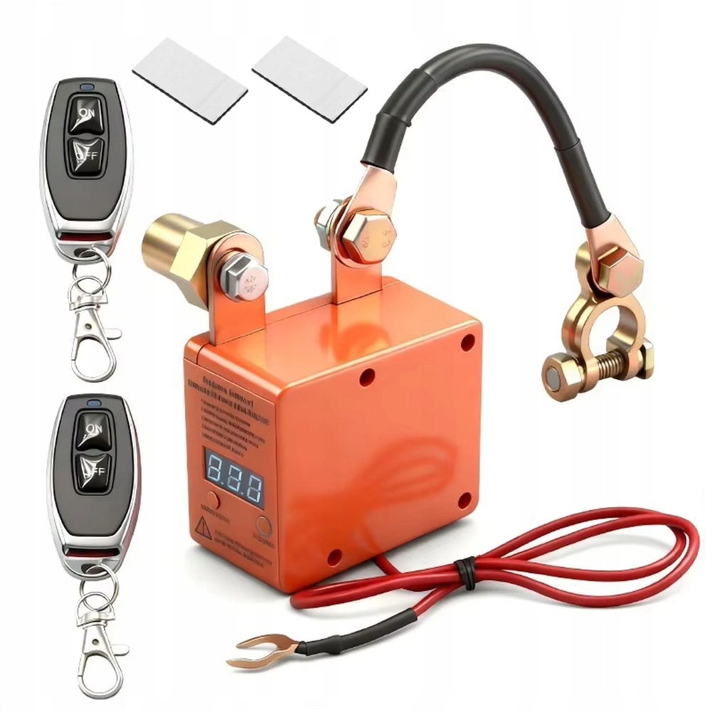 Automatický vypínač baterie 12V 240A na dálkové ovládání, 2 ovladače