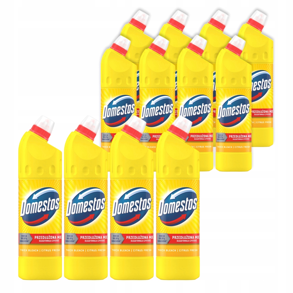 8+4 Domestos Przedłużona Moc Citrus Fresh Płyn Do Toalety, 1L