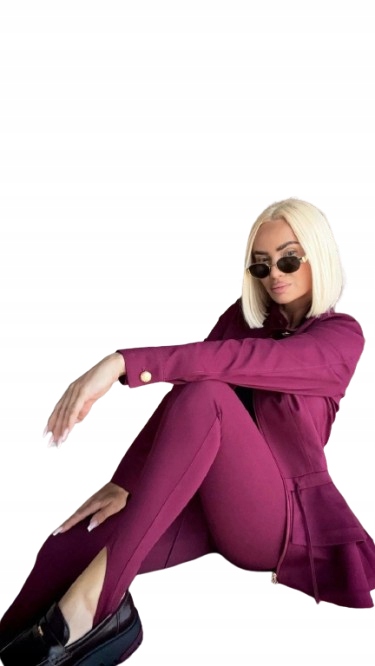 Kalhoty Bordeo Just Unique Xs/s Bordové