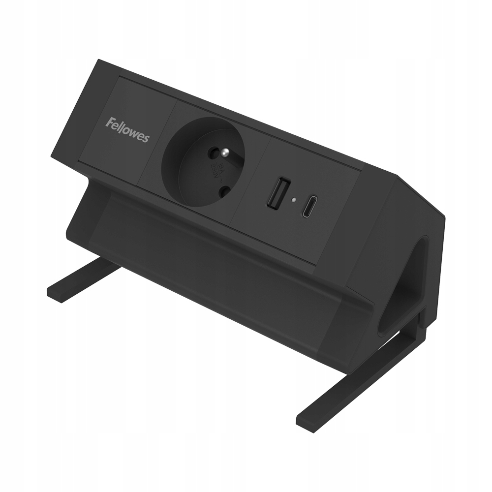 Zásuvková lišta Power Desk typu E černá Fellowes