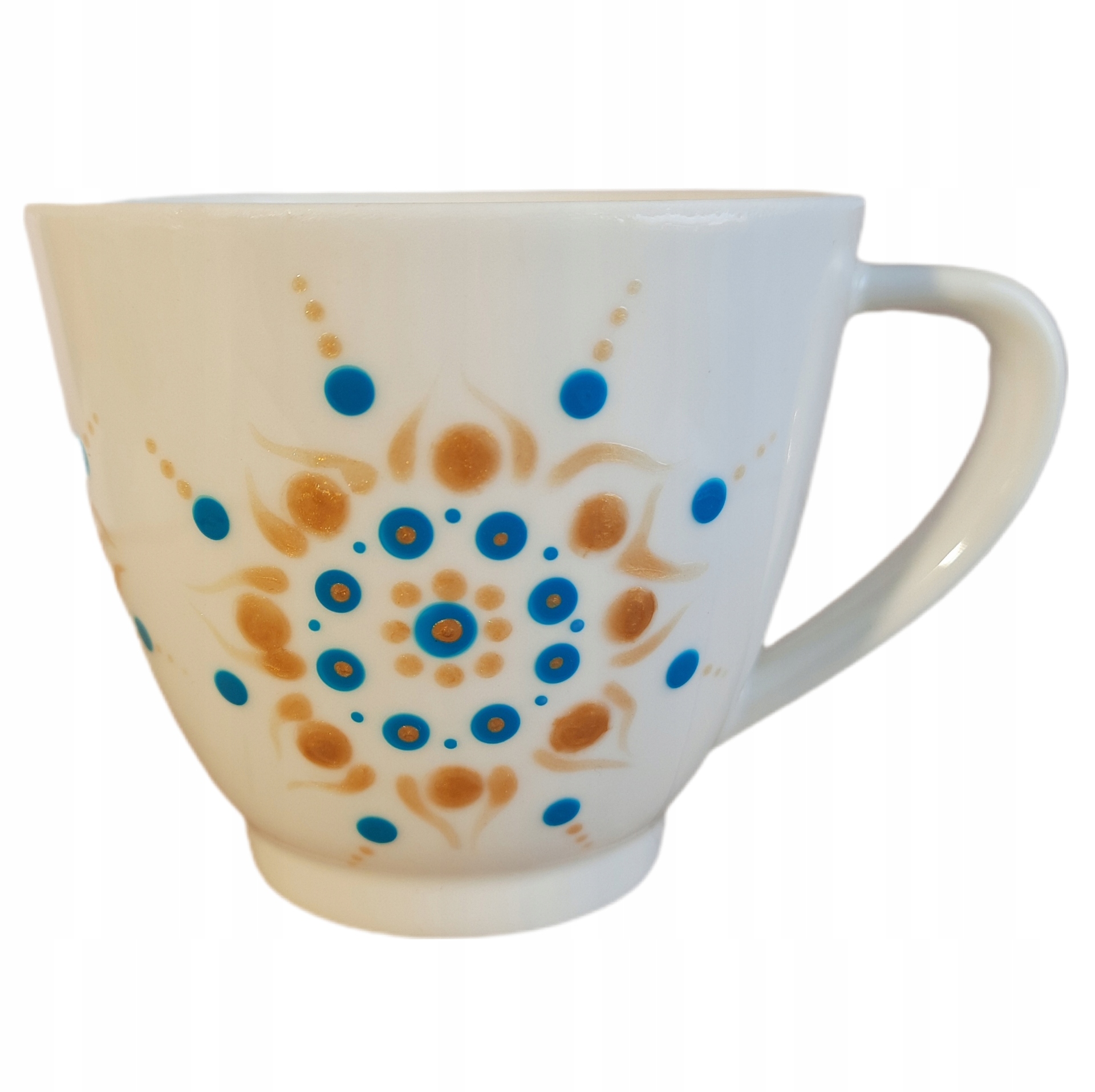 Šálek 250 ml porcelánový, ručně malovaný, mandala