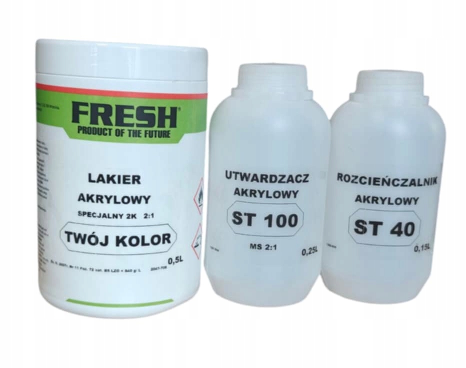 Akrylový Lak Komplet Fresh Mercedes-trucks 9207 0,5 L 2:1