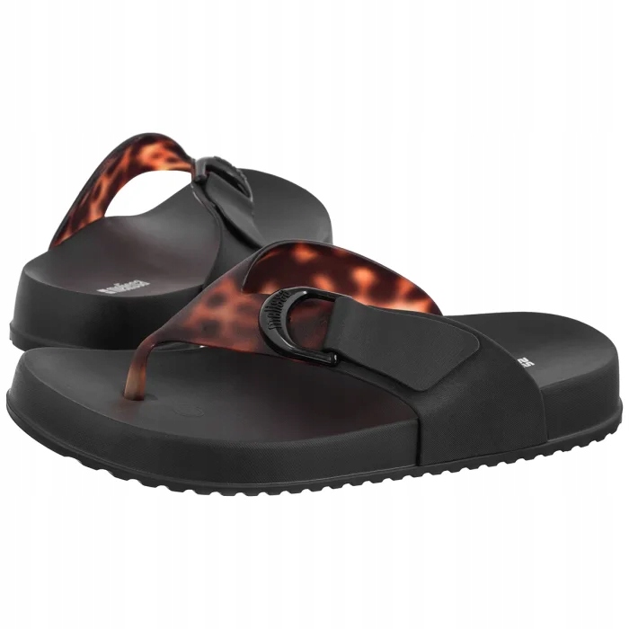 Dámské boty Japonky Nazouváky Melissa Cozy Thong Ad 37742 Black Černé