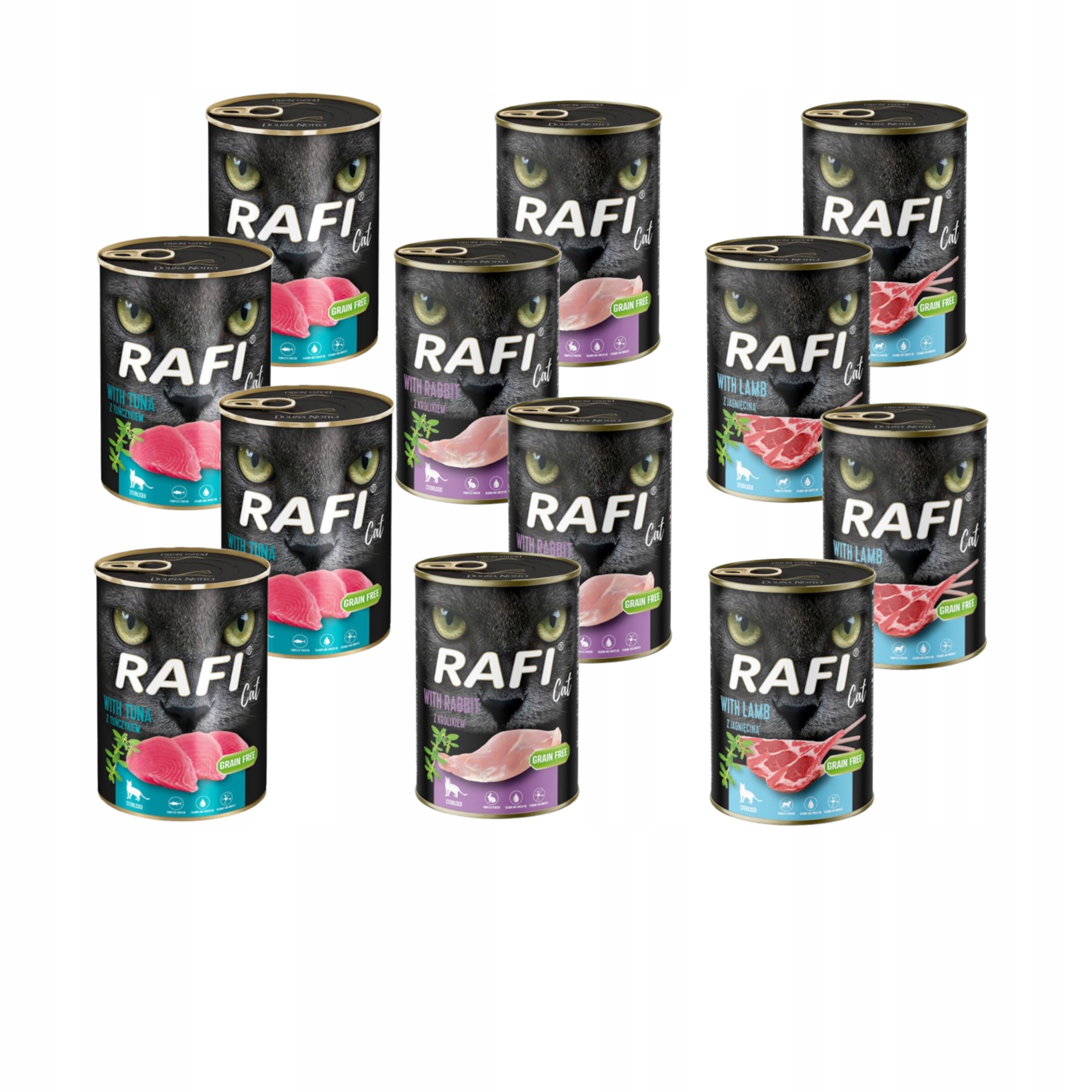 Rafi Cat Karma mokra dla kota Dolina Noteci mix smaków 48 x 400g