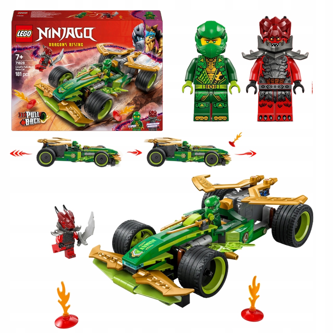 Lego Ninjago 71828 Závodní auto Lloyda s pohonem typu pull-back