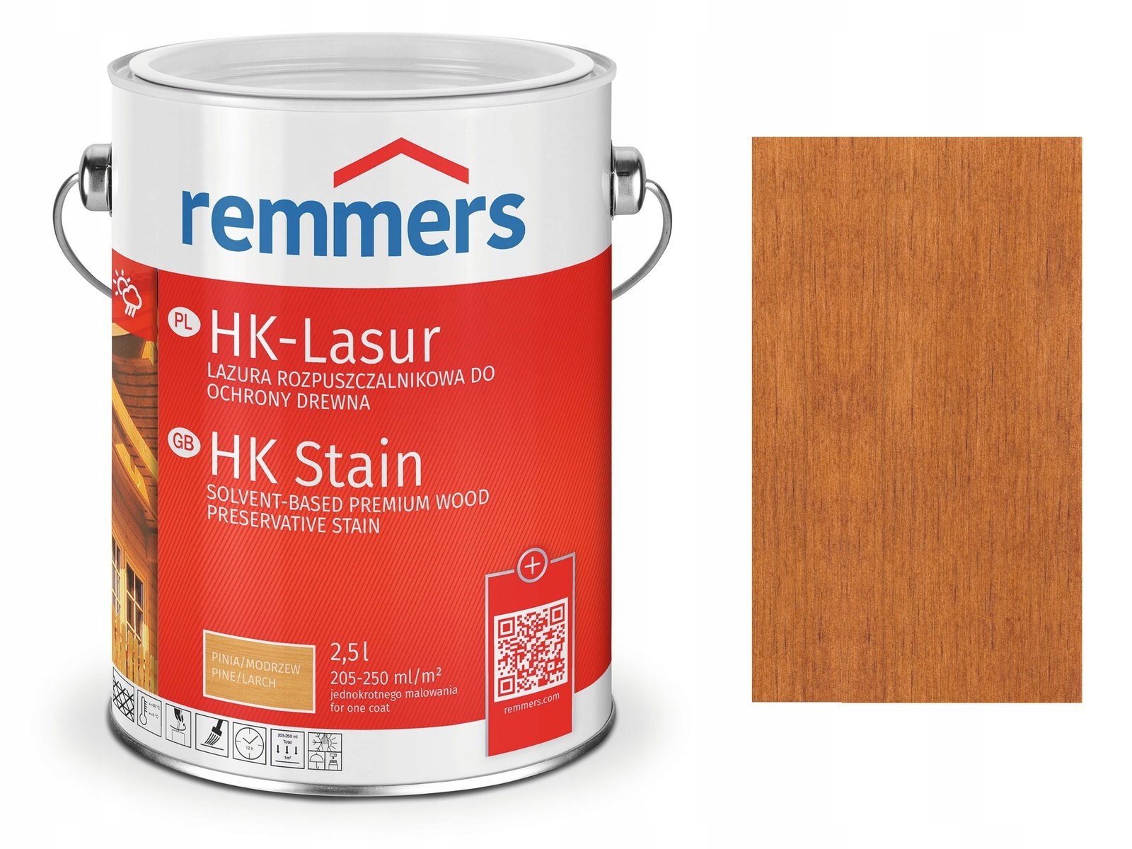 Remmers HK-Lasur impregnat do drewna 5 L Teak