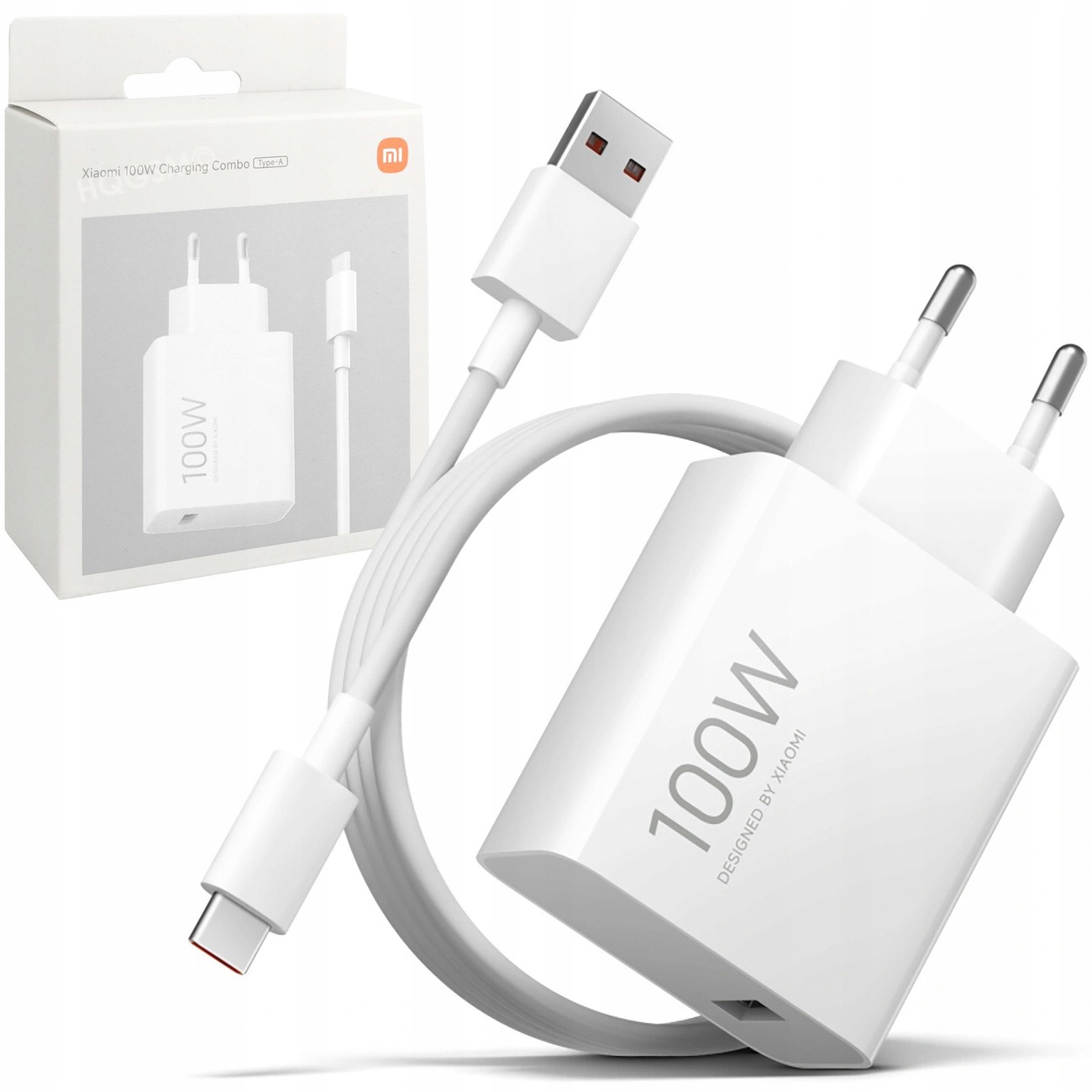 Síťová nabíječka 100W Xiaomi, výkonná, GaN s kabelem pro 17T Pro Note 15 Pro+