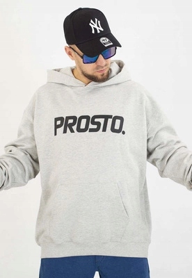 Mikina Prosto S kapucí Big Log šedá