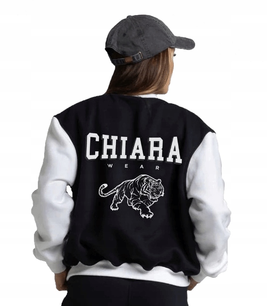 Chiara Wear Baseballová Mikina Chiara černobílá S/m