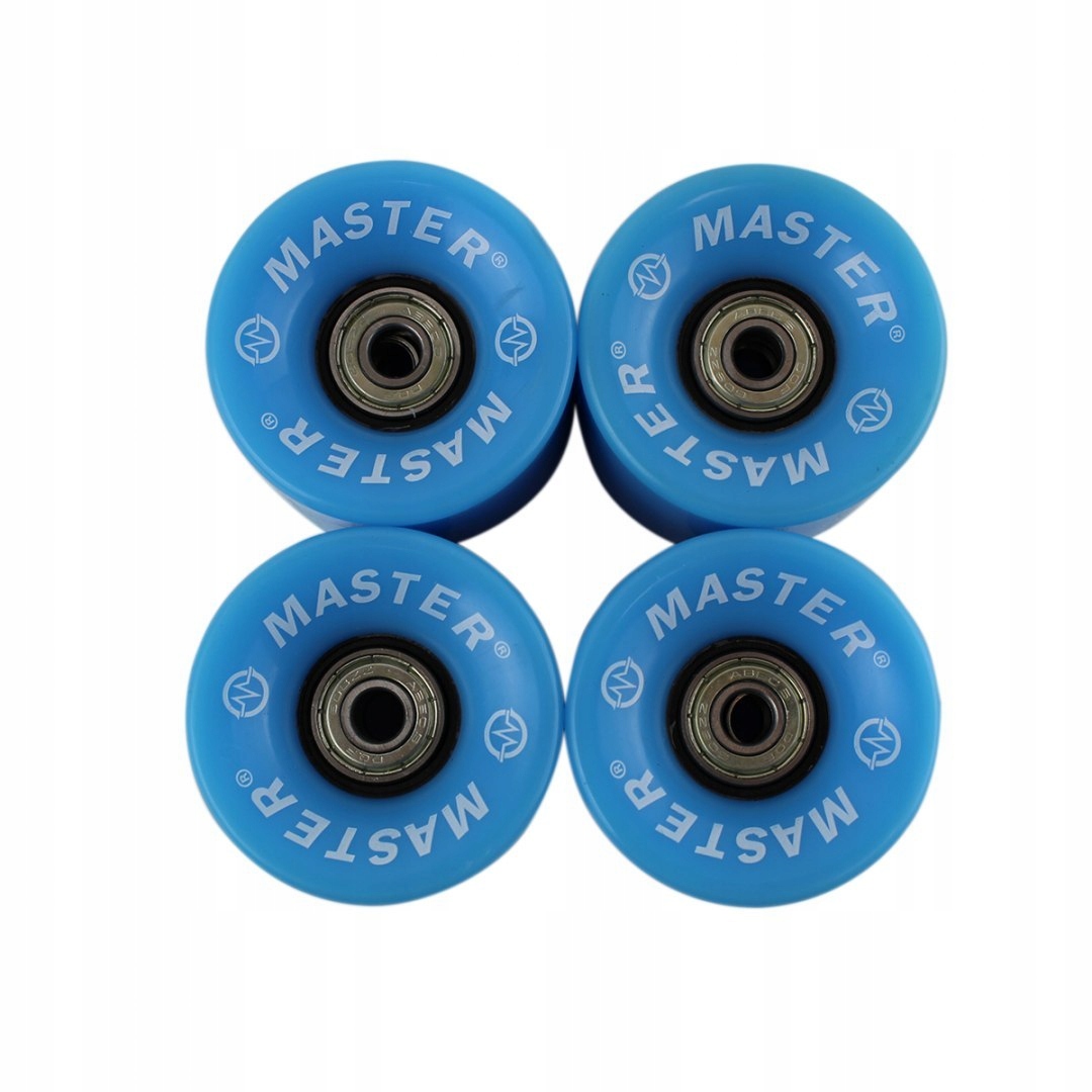 Kółka do Deskorolki 85A Łożyska Kauczukowe ABEC5 Master 60 x 45 mm Blue