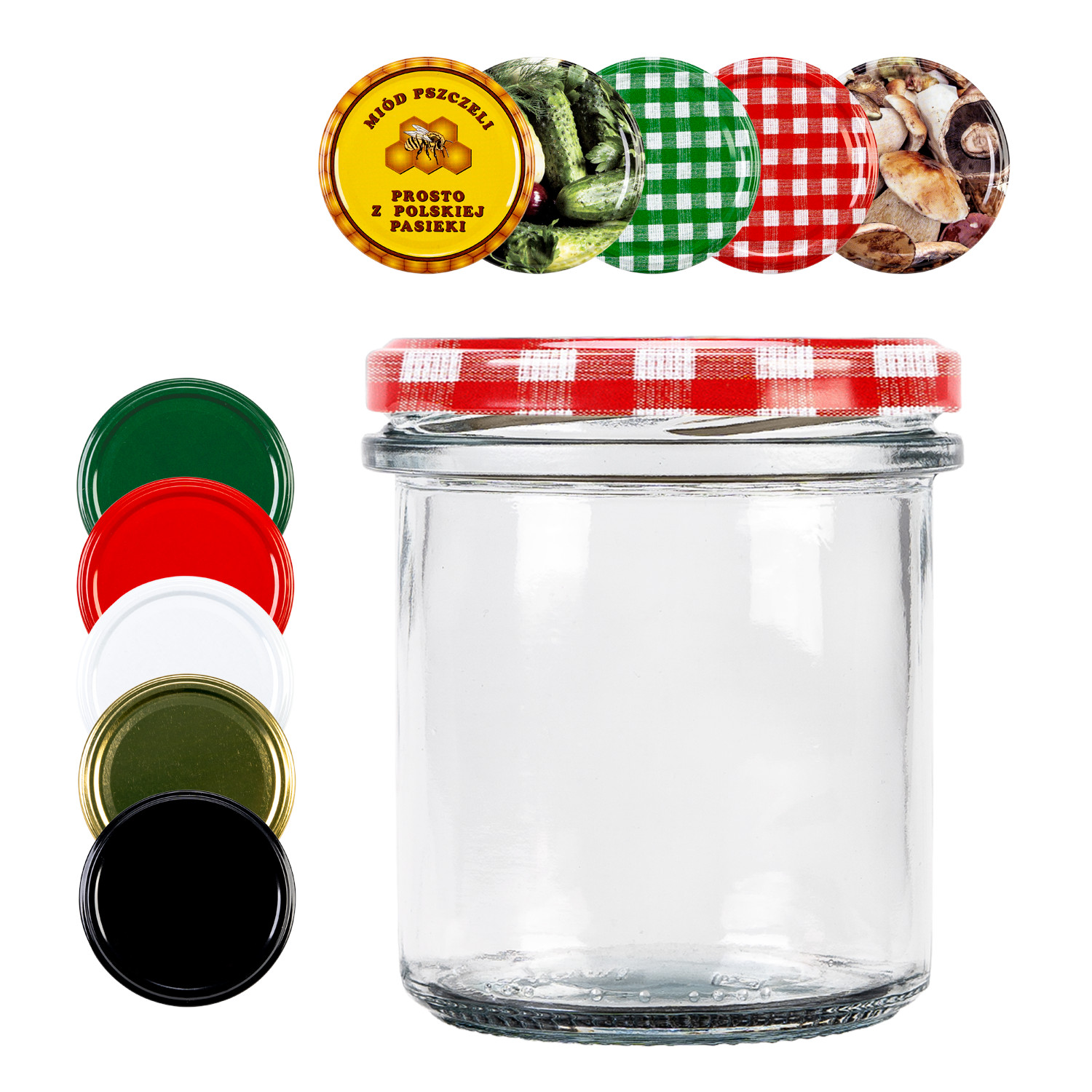 

50x Słoiki szklane 350 ml na Mięso Pasztet Miód