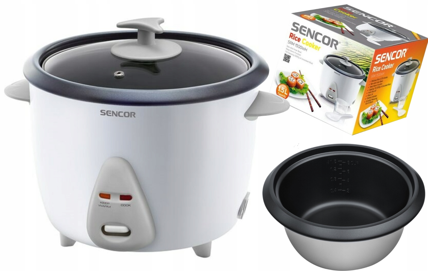 Rýžovar Hrnec Na Vaření Rýže Bonus 0,6 L Bílý