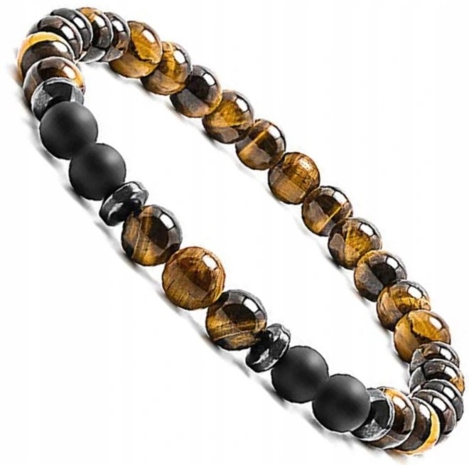 

Bransoletka kamień agat Tiger Eye koraliki Jakość