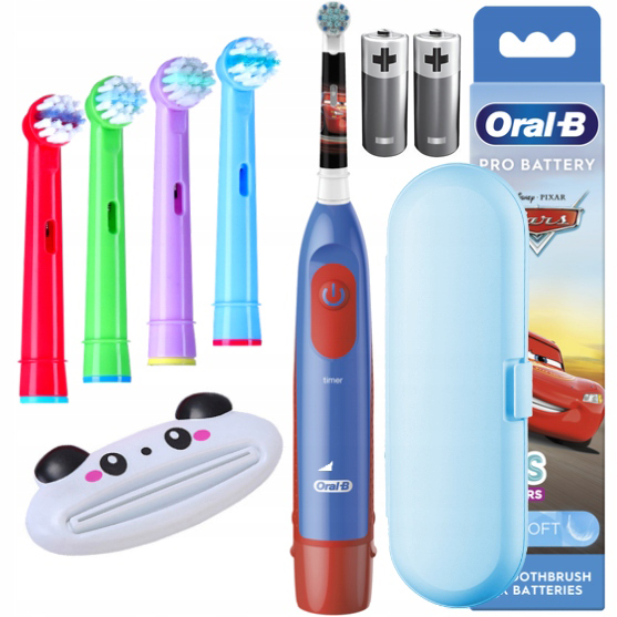 Szczoteczka Elektryczna dla Dzieci Oral-B Stages Power na Baterie Auta Etui