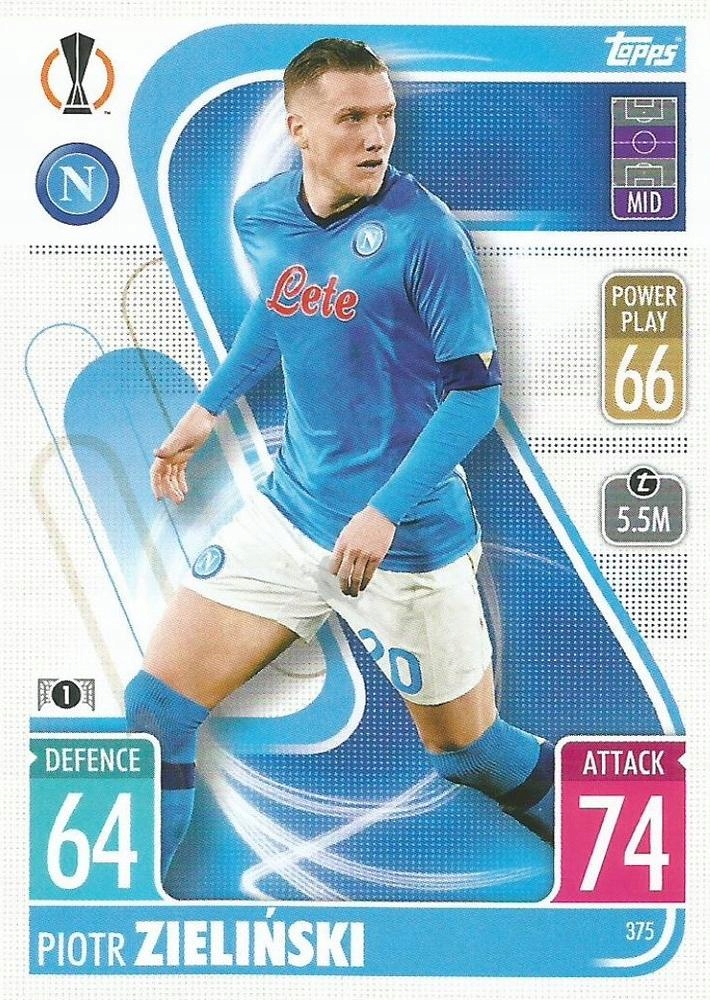 Match Attax 2021/22 375 Piotr Zieliński Topps