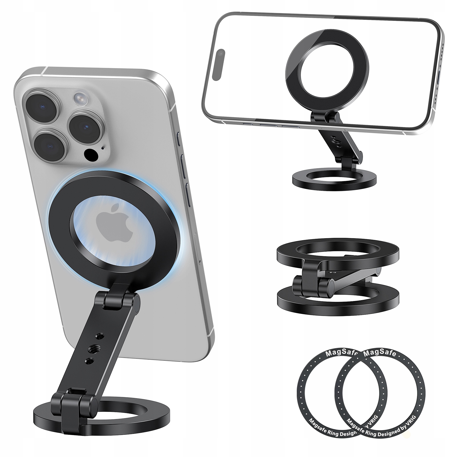 Uchwyt Mocowanie 2x Magnes Magnetyczne na Telefon Smartfon iPhone Mag Safe