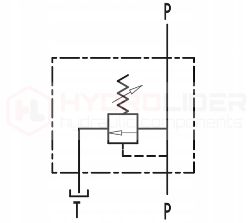 ZAWÓR HYDRAULICZNY PRZELEWOWY VMP 70L 10-180bar Producent części Oleodinamica Marchesini