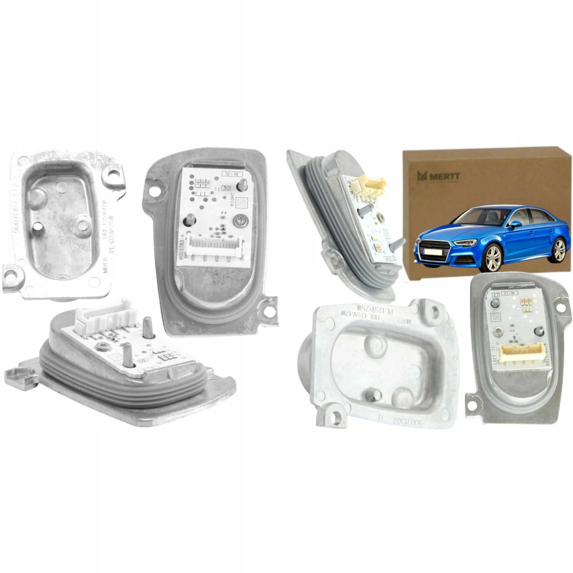 Audi A3 8V Modul Led Drl Denního Světla Pravý Levý Komplet Matrix