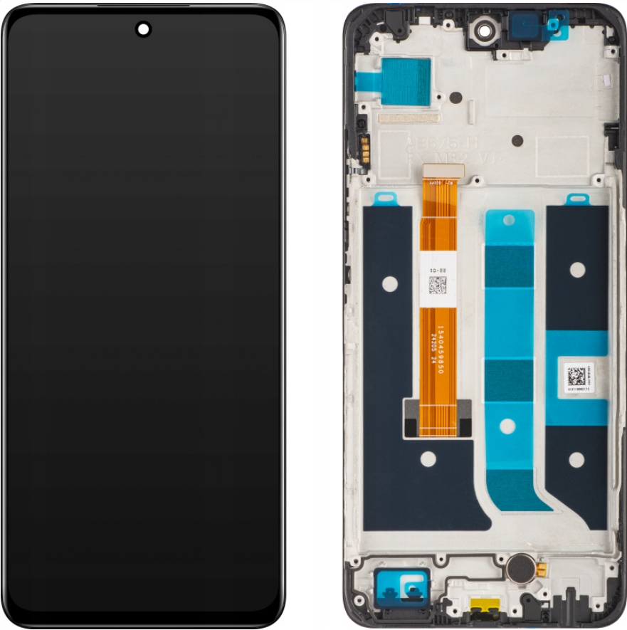 Org originální LCD dotykový displej s rámečkem pro Realme 11 5G Černý