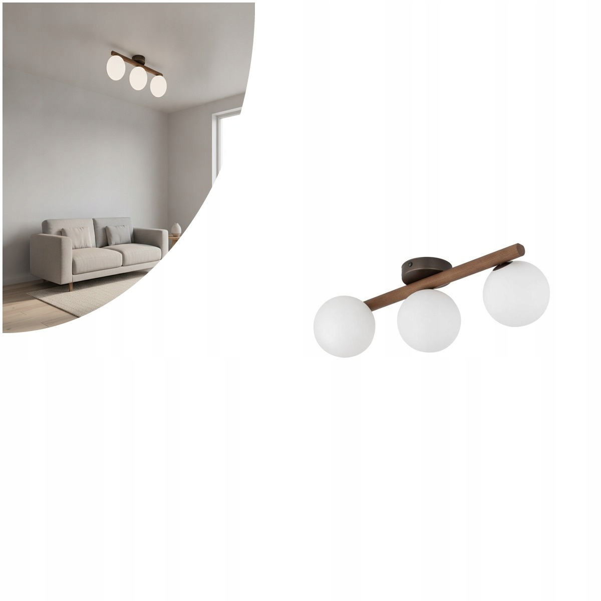Stropní Svítidlo Estera Wood Ořech 10269 Tk Lighting