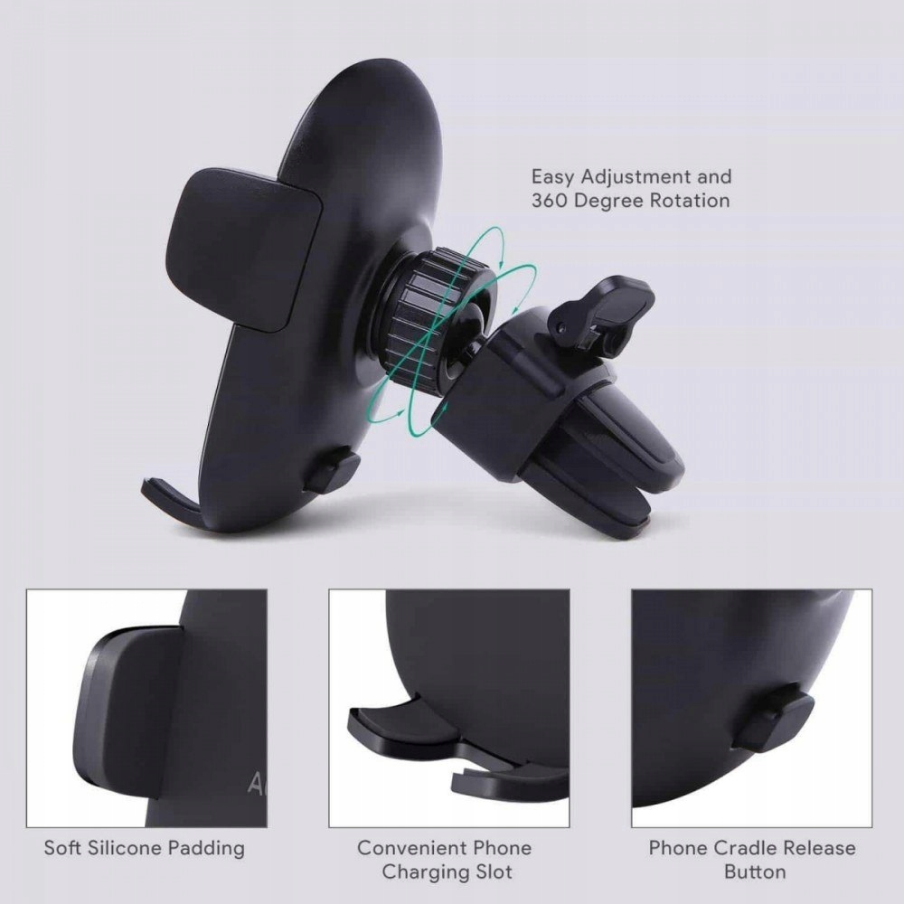 Aukey HD-C48 Uniwersalny uchwyt samochodowy do kratki nawiewowej przegub