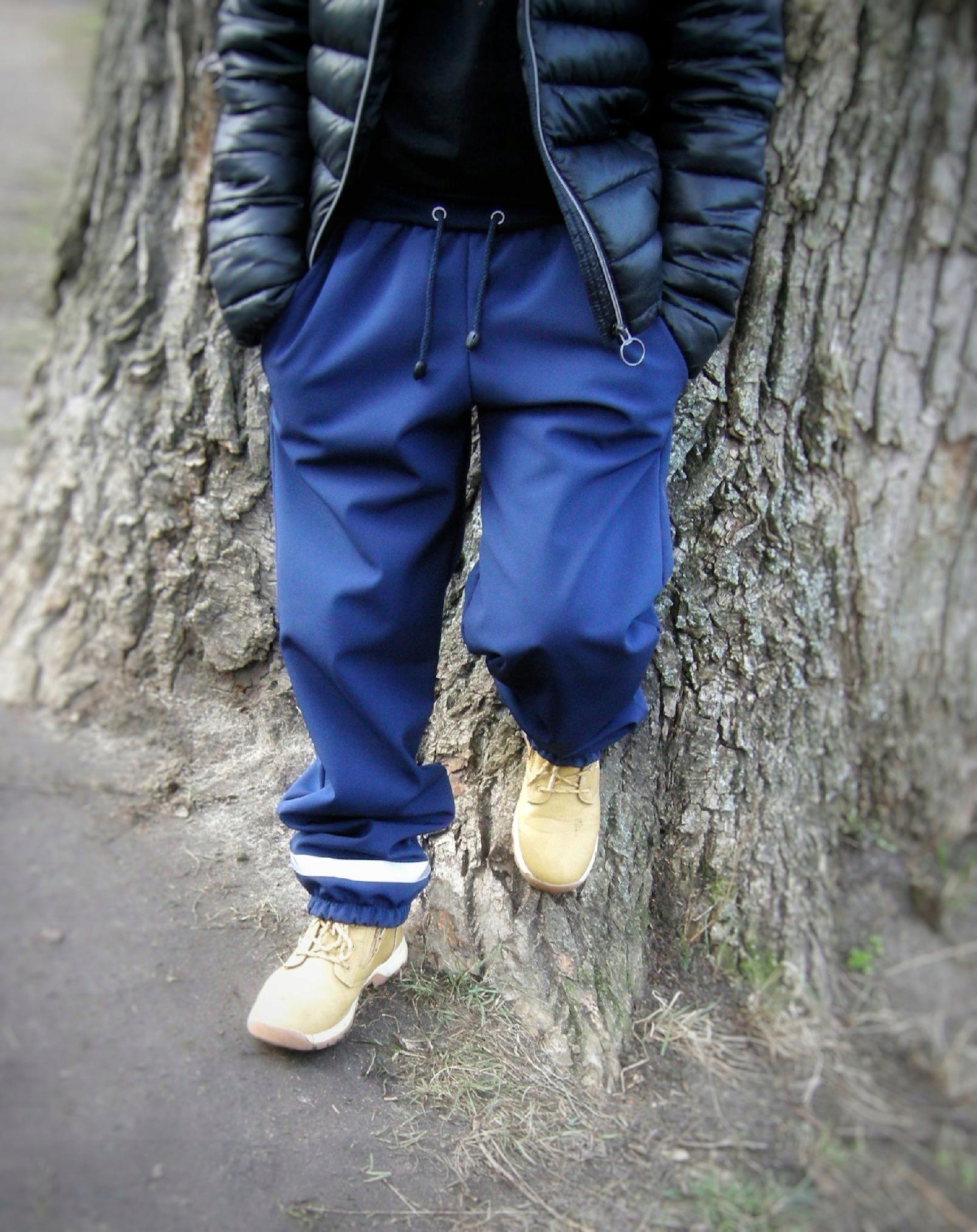 SPODNIE SOFTSHELL damskie, trekking, outdoor, hello rain, czarne PL XL/42 Kod producenta ekoubranka