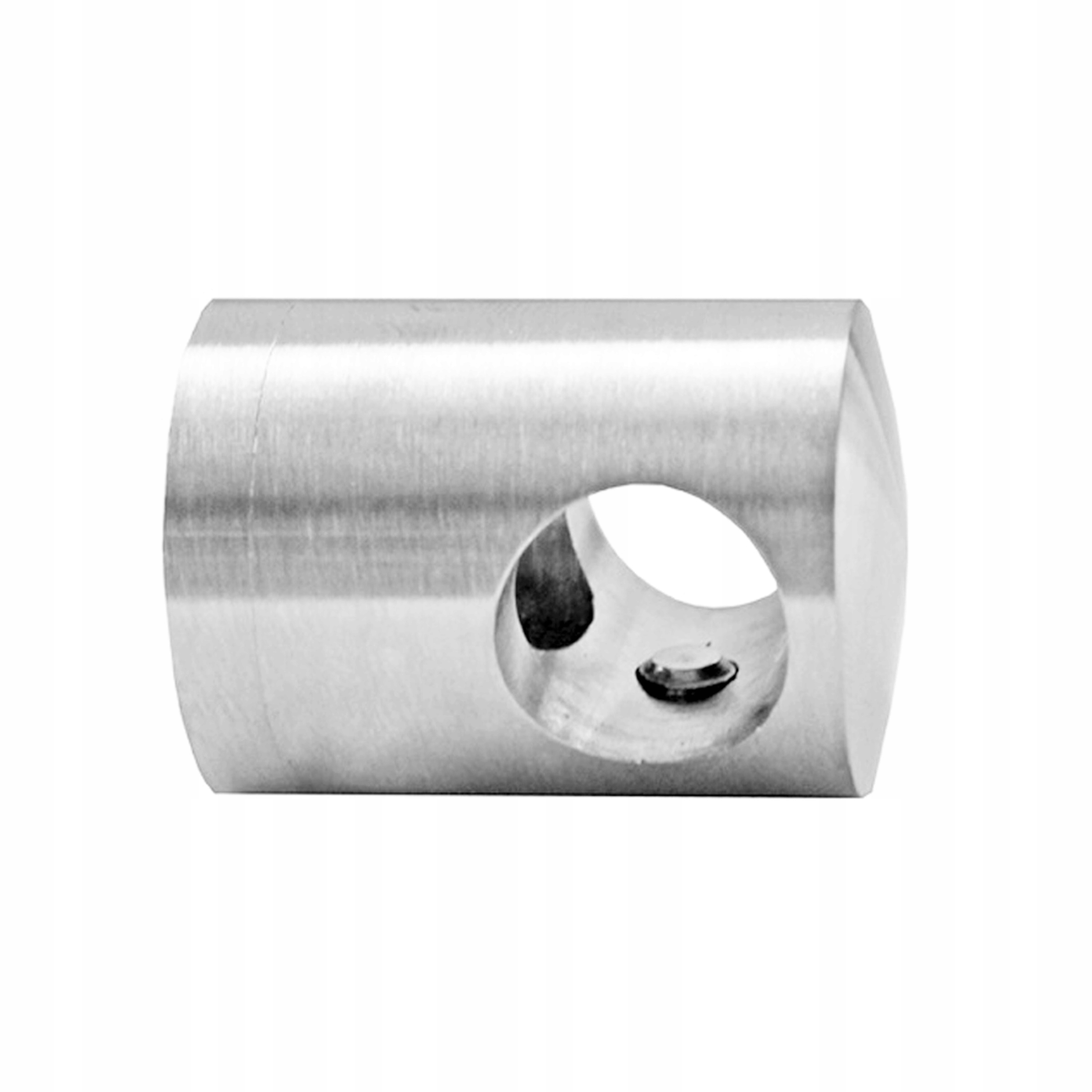 

Uchwyt przelotowy Ø16 do słupka 40x40 inox satyna