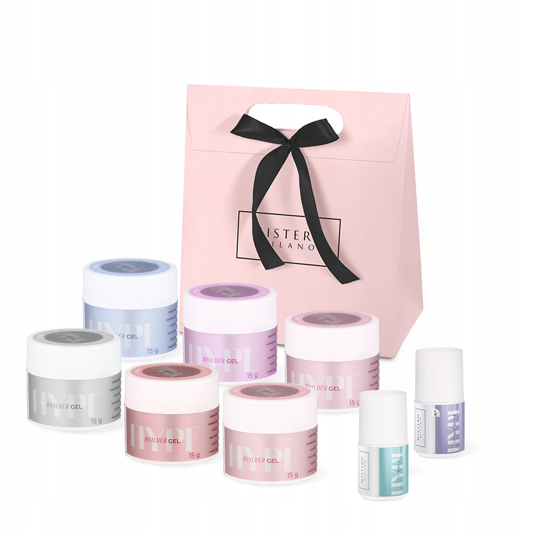 Zestaw Prezentowy do przedłużania paznokci Żelowy Uv Hype Mistero Milano