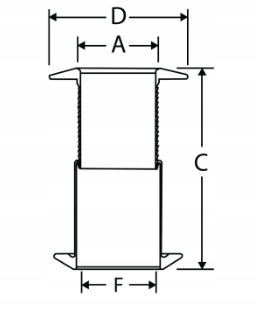 PRZEJŚCIE BURTOWE DWUSTRONNE PCV BIAŁE 40-80 EAN (GTIN) 5204980102593