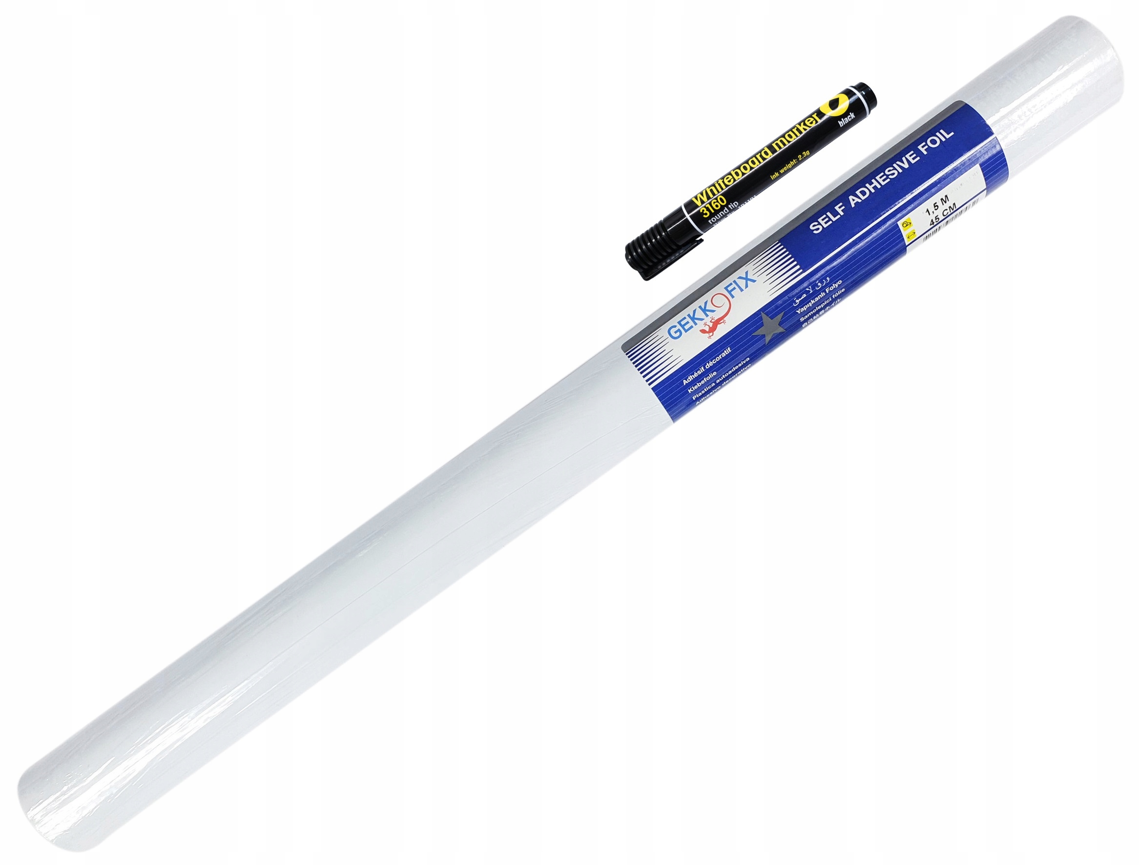 Tablica Suchościeralna Biała Marker Gratis Rolka