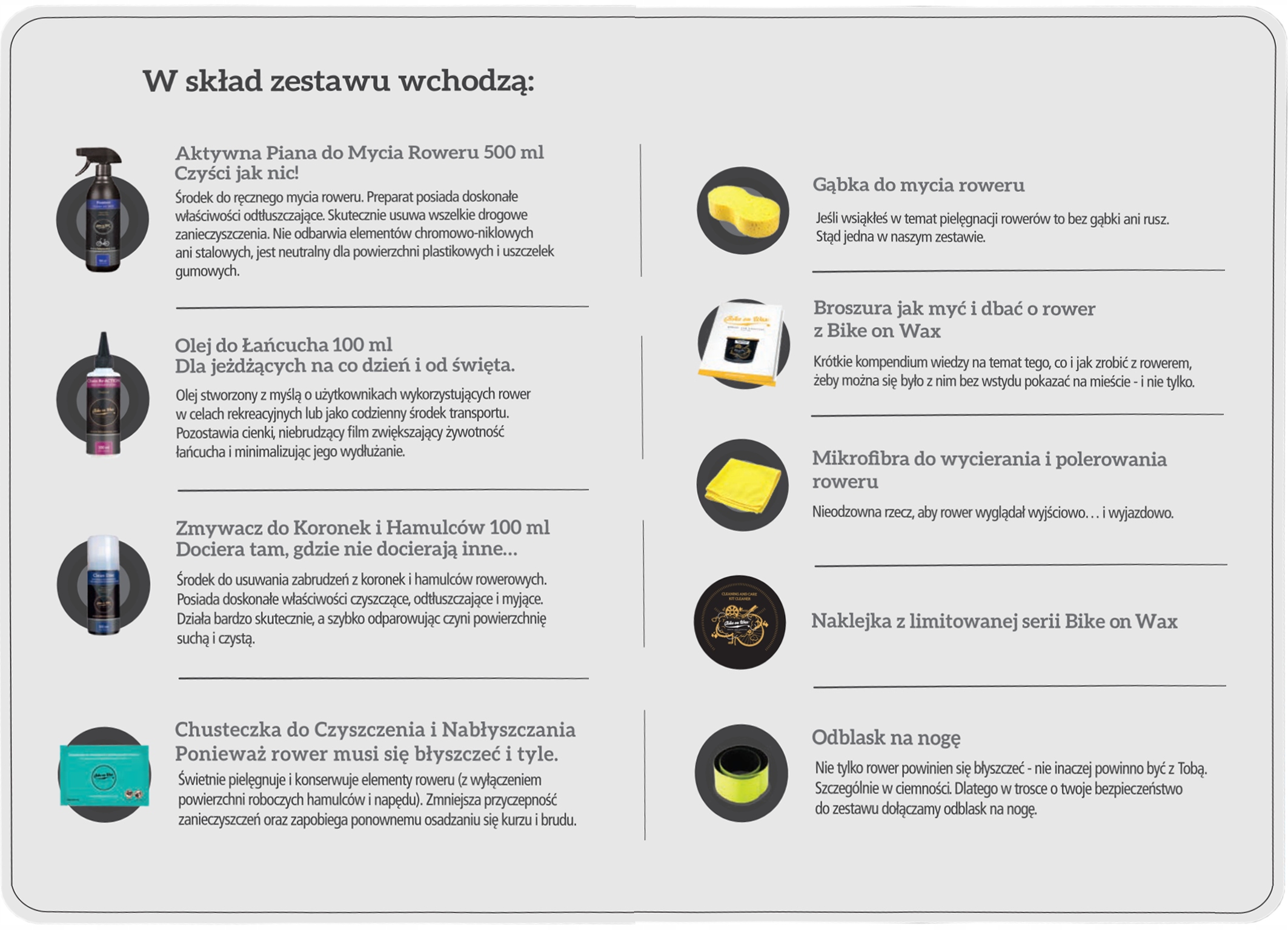 Zestaw do Czyszczenia i Konserwacji Rowerów Do Roweru Olej Do Łańcucha Waga produktu z opakowaniem jednostkowym 1 kg