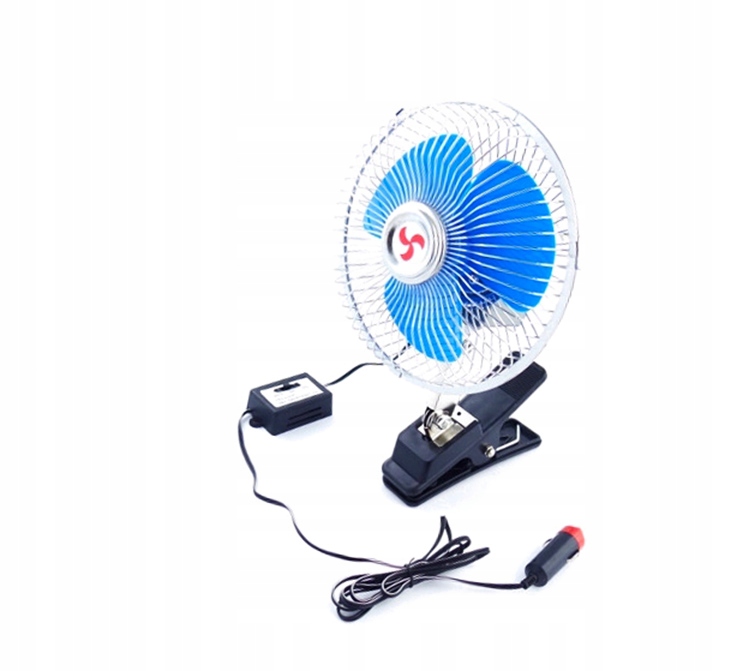 WIATRAK WENTYLATOR SAMOCHODOWY OBROTOWY KLIPS 12V Producent inny