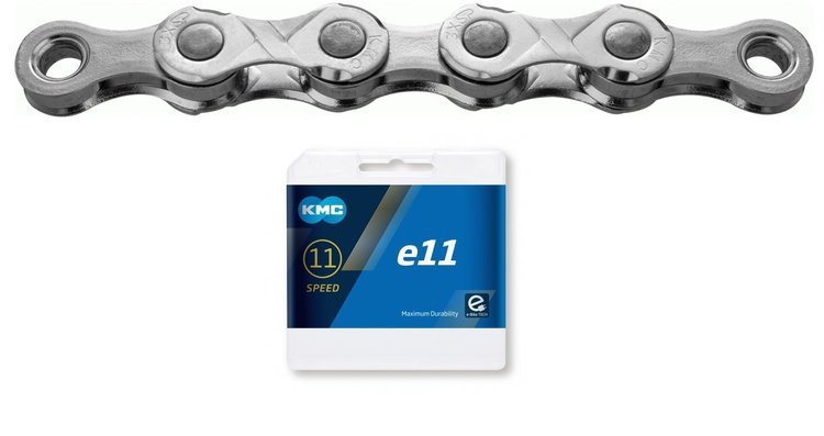 Łańcuch Kmc e11 Ept E-Bike 11 rzędowy 136 ogniw spinka bardzo trwały Box