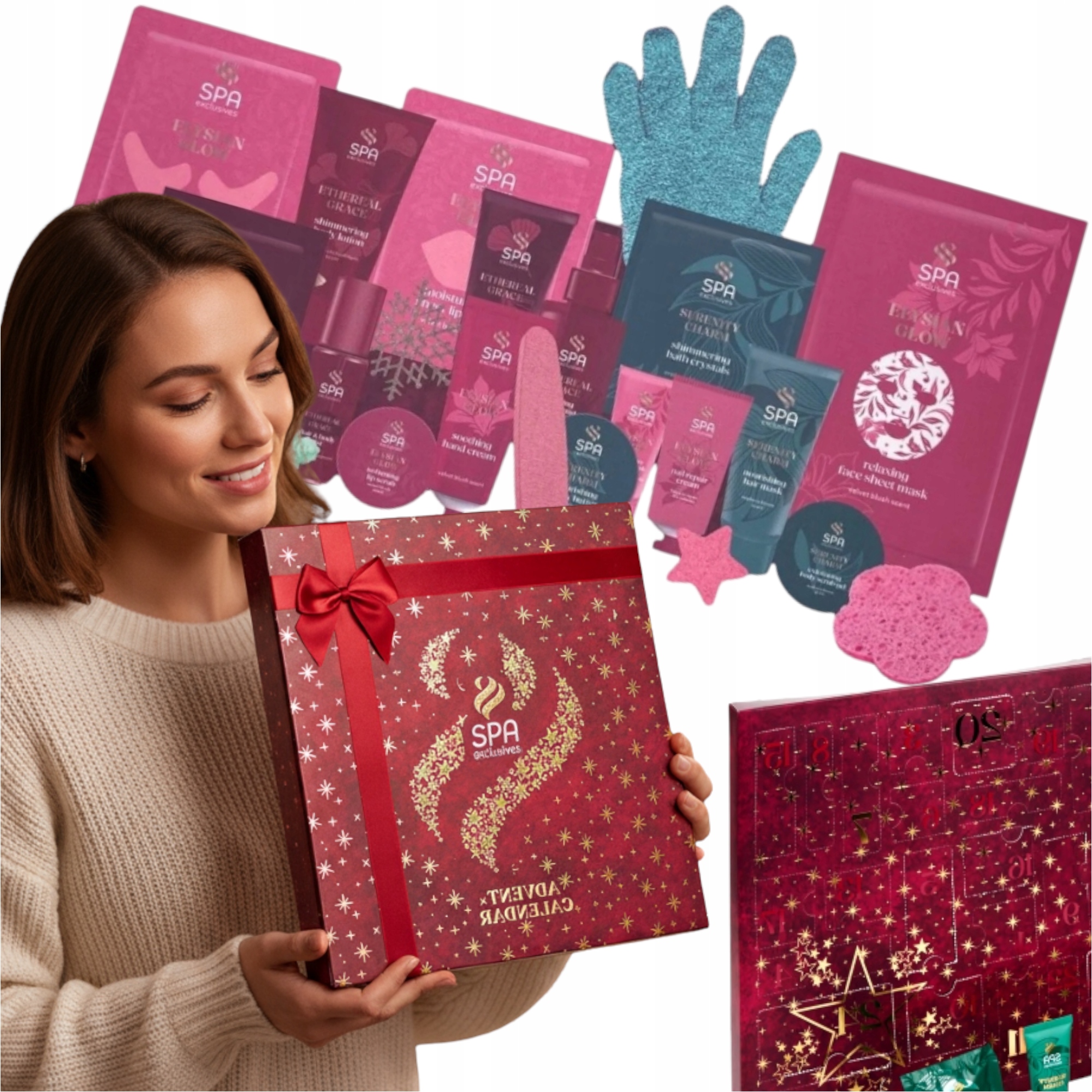 Zestaw Kosmetyków Podarunkowy 24szt Idealny Dla Kobiety Domowe Spa