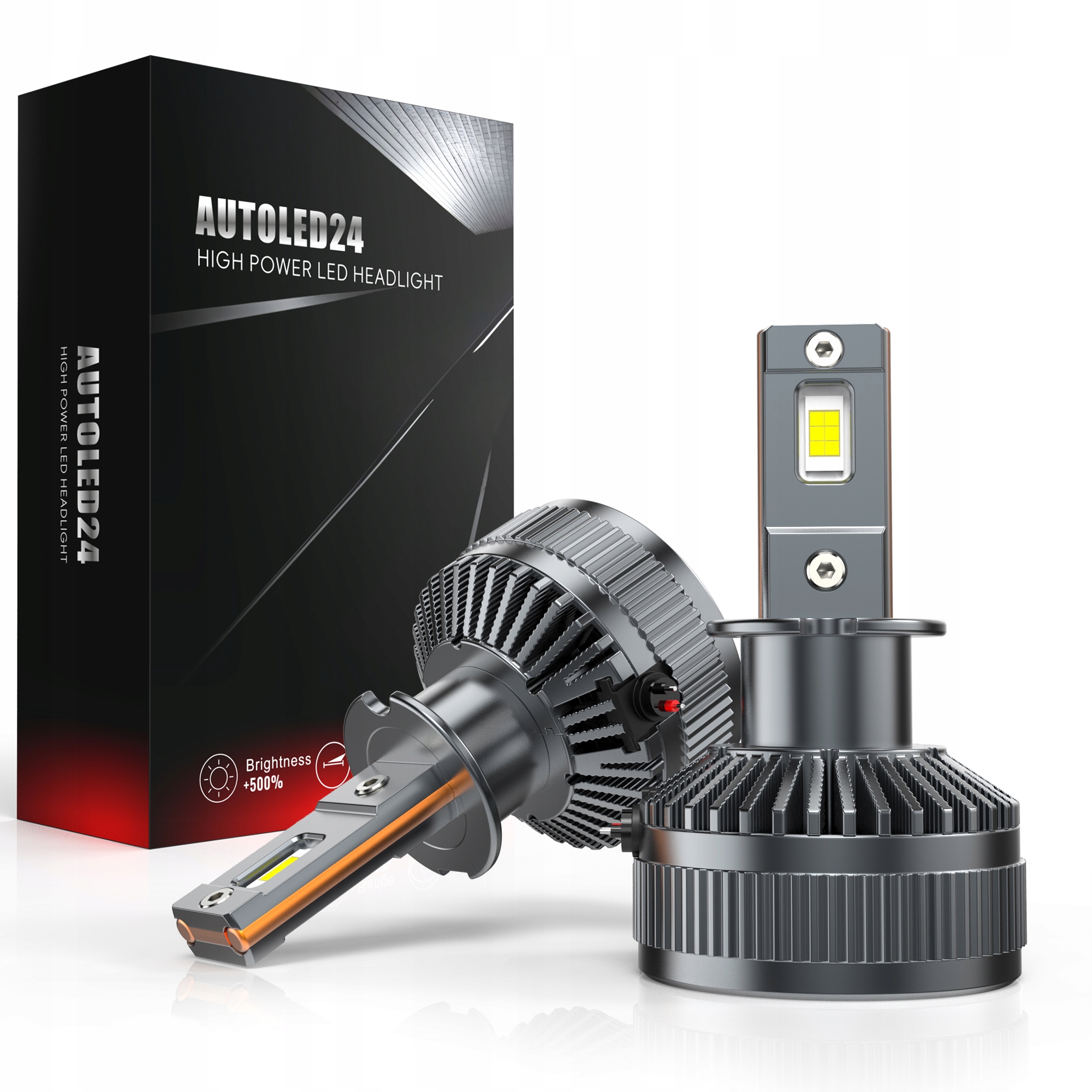 Led žárovky H3 100% Can Retrify Monster Power 30000LM 160W Homologace E8