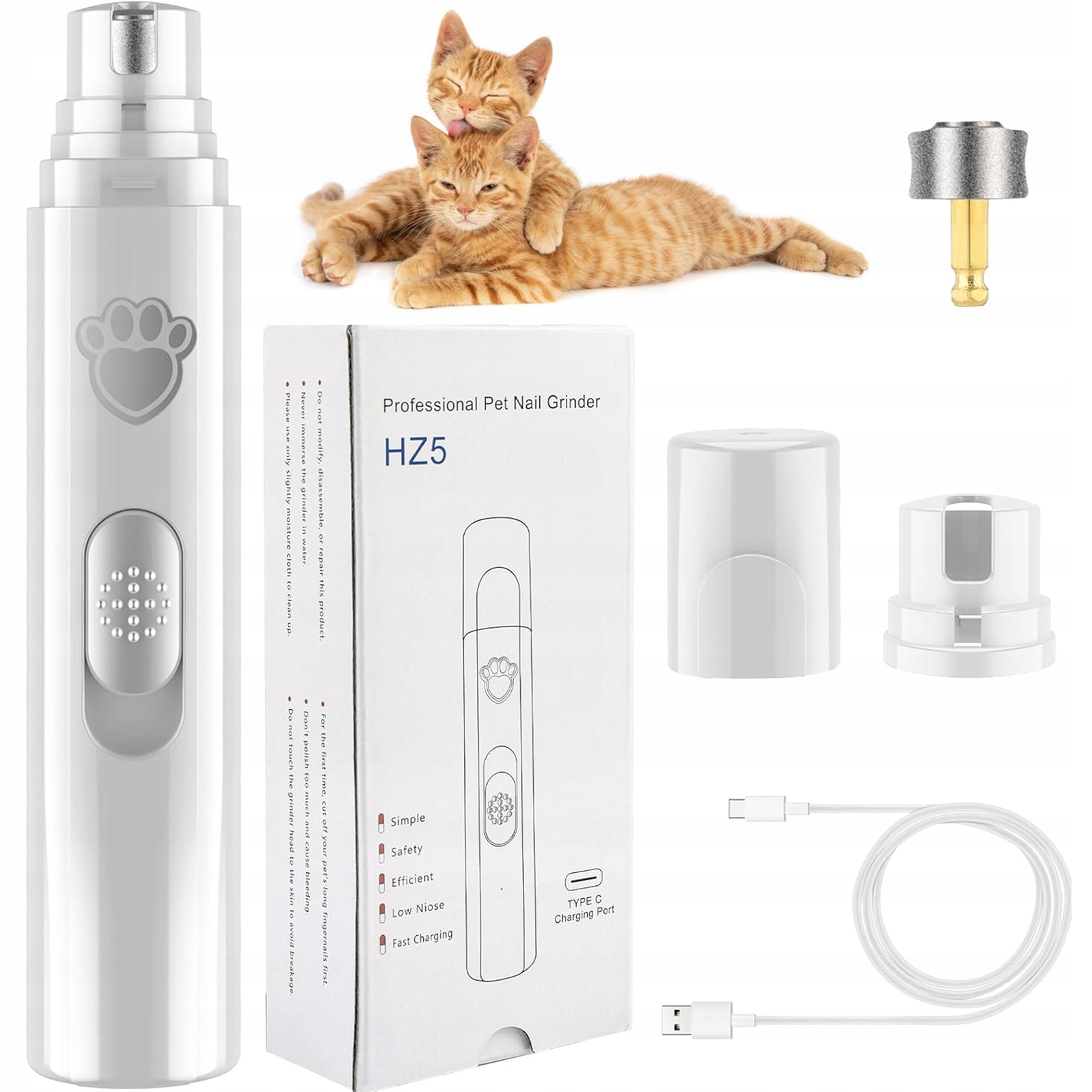 Levně Elektrická Řezačka Pro Psa Kočku Na Nehty, Pilník, Bruska