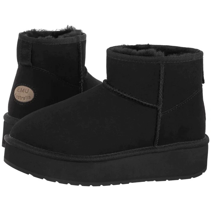 Dámské boty Emu Australia Stinger Micro Flatform 2 W13296 Černé